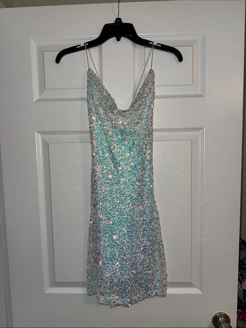 Windsor Sequin Cowl Neck Mini Dress